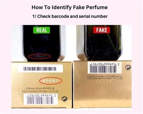 check perfume serial number.